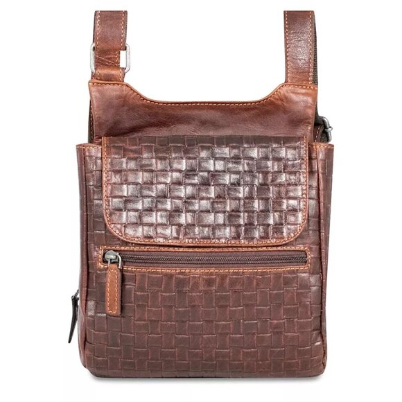 Jack George Handbags - Jack Georges Unisex Handmade Leather City Crossbody Bag  NWT $249